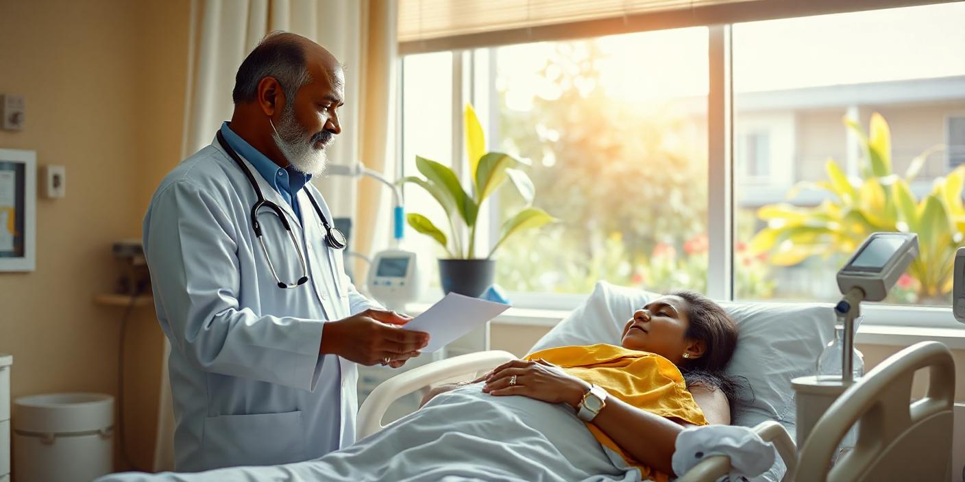 doctor collecting feedbacks from a patient